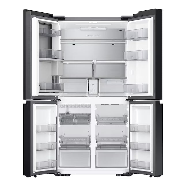 Samsung Bespoke Counter Depth 4-Door Flex™ Refrigerator (23 cu. ft.) with Beverage Center ™ with Customizable Door Panel Colors 4SD402 - RF23DB9600AP - Open Box