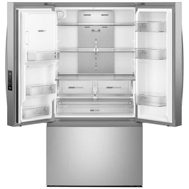 Whirlpool 30 Cu. Ft. French Door Refrigerator with Dual Ice Makers with Fingerprint-Resistant Stainless Finish WRFF3736SZ - Scratch & Dent (Major)