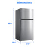 Pictures of Midea 14 cu. ft. Garage Ready Top-Freezer Refrigerator in Stainless Steel 22231SD318 - MRT14D2BST - Scratch & Dent (Major) - Neu Appliance Outlet - Discount Appliance Outlet in Austin, Tx