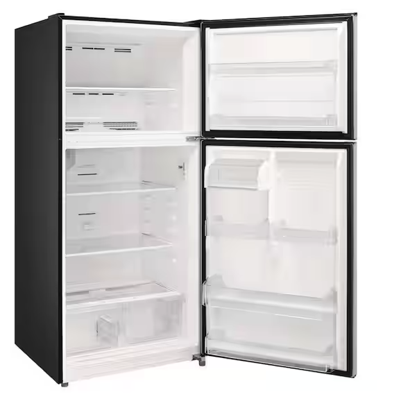 Vissani 18.1 cu. ft. Top Freezer Refrigerator in Fingerprint Resistant Stainless Steel Look, Garage Ready 251312SD972 - MDTF18SSR5 - Scratch & Dent (Moderate)