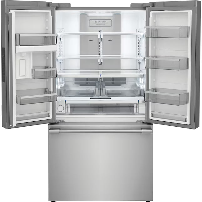 Frigidaire Professional Stainless Steel Counter Depth 3 Door French Door 23 Cu. Ft. Refrigerator with Adjustable Temperature Drawer and CrispSeal Plus Crispers 31132SD85 - PRFG2383AFC - Scratch and Dent (Minor)