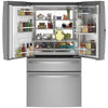 Pictures of GE Profile™ ENERGY STAR® 27.9 Cu. Ft. Smart Fingerprint Resistant 4-Door French-Door Refrigerator with Door In Door 22SD049 - PVD28BYNFS - Scratch & Dent (Minor) - Neu Appliance Outlet - Discount Appliance Outlet in Austin, Tx