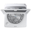 Pictures of Samsung 5.2 cu. ft. Large Capacity Smart Top Load Washer with Super Speed Wash in White WA52DG5500AW - Open Box and Samsung White Smart Electric 7.4 Cu. Ft. Dryer with Sensor Dry and Steam Sanitize+ 16212 - DVE52A5500W - Scratch & Dent (Minor) - Neu Appliance Outlet - Discount Appliance Outlet in Austin, Tx