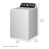 Pictures of GE® 4.5 cu. ft. Capacity Washer with Stainless Steel Basket 251318SD1329 - GTW485ASWWB - Scratch & Dent (Minor) - Neu Appliance Outlet - Discount Appliance Outlet in Austin, Tx