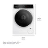Pictures of Bosch 500 Series 24 in. 2.4 cu. ft. Stackable Front Load Compact Washer in White WGB24600UC - Open Box and Bosch 500 Series 4-cu ft Stackable Ventless Electric Dryer with Steam Cycle in White 16233 - WQB245B0UC - Scratch & Dent (Moderate) - Neu Appliance Outlet - Discount Appliance Outlet in Austin, Tx