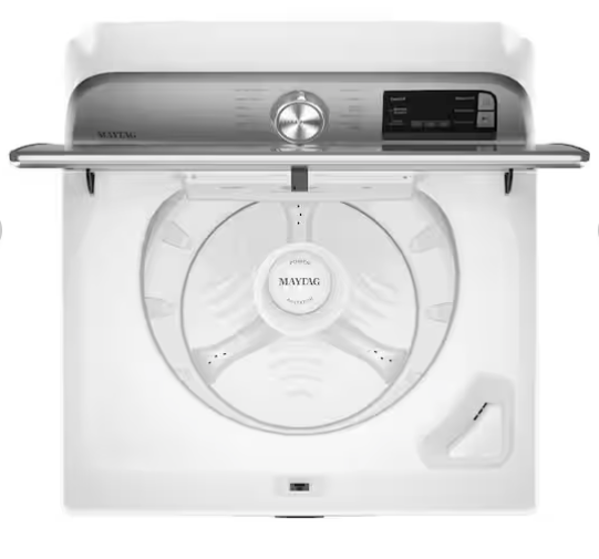 Pictures of Maytag 4.7 cu. ft. Top Load Washing Machine with Extra Power and Deep Fill Option MVW6230RHW - Certified Refurbished and Maytag 7.4 Cu. Ft. Top Load Electric Dryer with Extra Power and Advanced Moisture Sensing 16108 - MED6205RW - Open Box - Neu Appliance Outlet - Discount Appliance Outlet in Austin, Tx