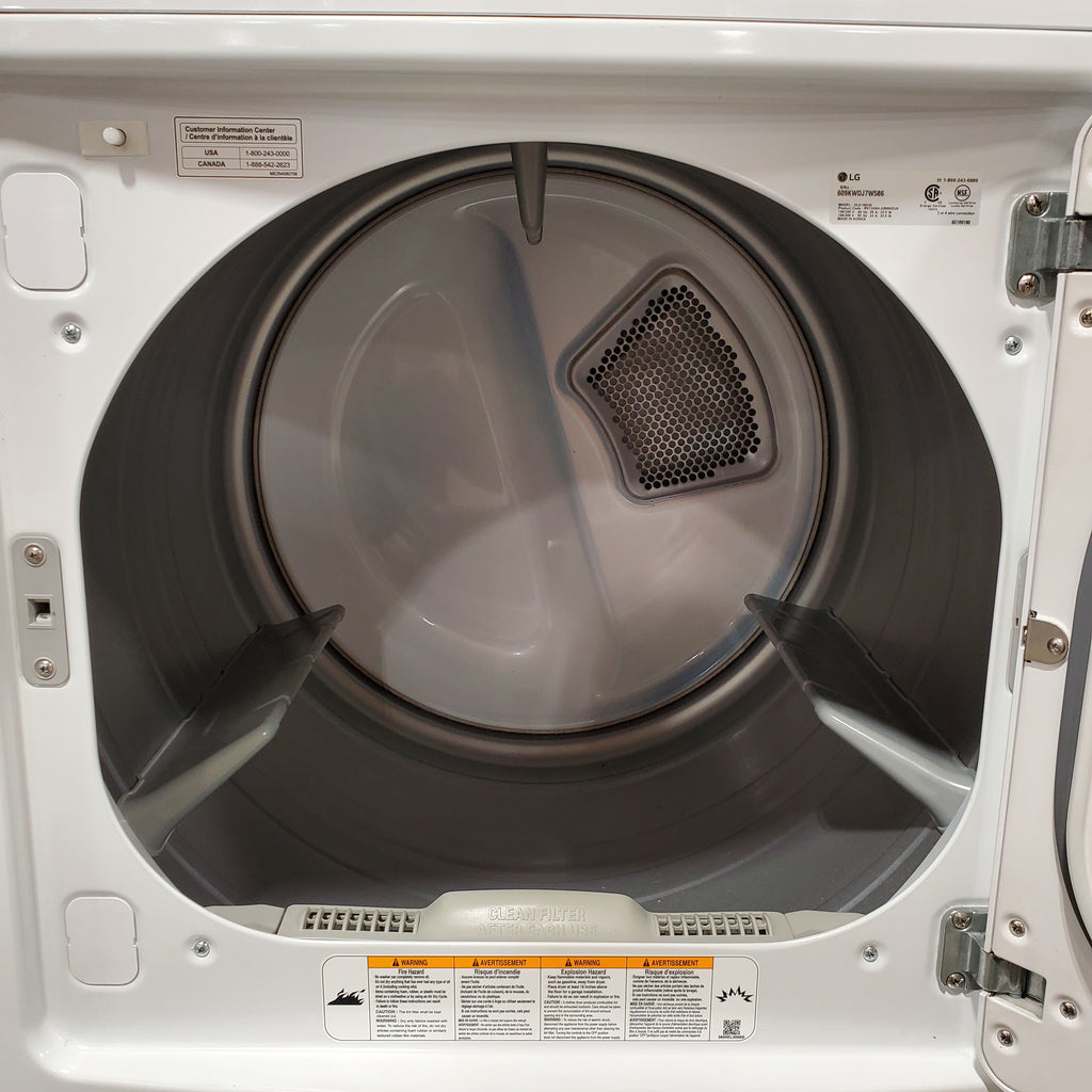 Pictures of LG 7.3 cu. ft. Ultra Large Capacity High Efficiency Front Control Dryer 25SD82 - DLE1501W - Scratch & Dent (Moderate) - Neu Appliance Outlet - Discount Appliance Outlet in Austin, Tx