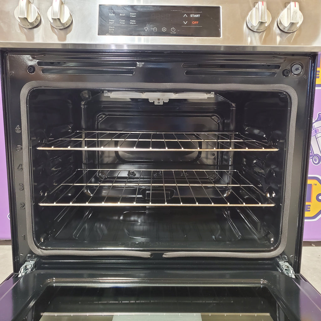 Pictures of Frigidaire Stainless Steel Electric Range with Steam Clean and Even Bake Technology 3SD936 - FCFE3062AS - Open Box - Neu Appliance Outlet - Discount Appliance Outlet in Austin, Tx