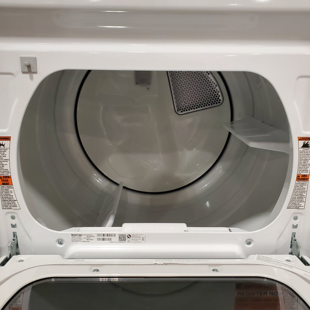 Pictures of Maytag 7.4 Cu. Ft. Top Load Electric Dryer with Extra Power and Advanced Moisture Sensing 6SD85 - MED6205RW - Open Box - Neu Appliance Outlet - Discount Appliance Outlet in Austin, Tx