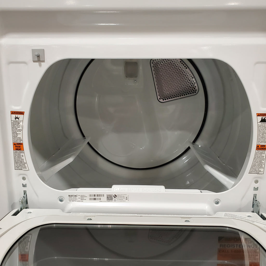 Pictures of Maytag 7.4 Cu. Ft. Top Load Electric Dryer with Extra Power and Advanced Moisture Sensing 22SD011 - MED6205RW - Scratch & Dent (Minor) - Neu Appliance Outlet - Discount Appliance Outlet in Austin, Tx