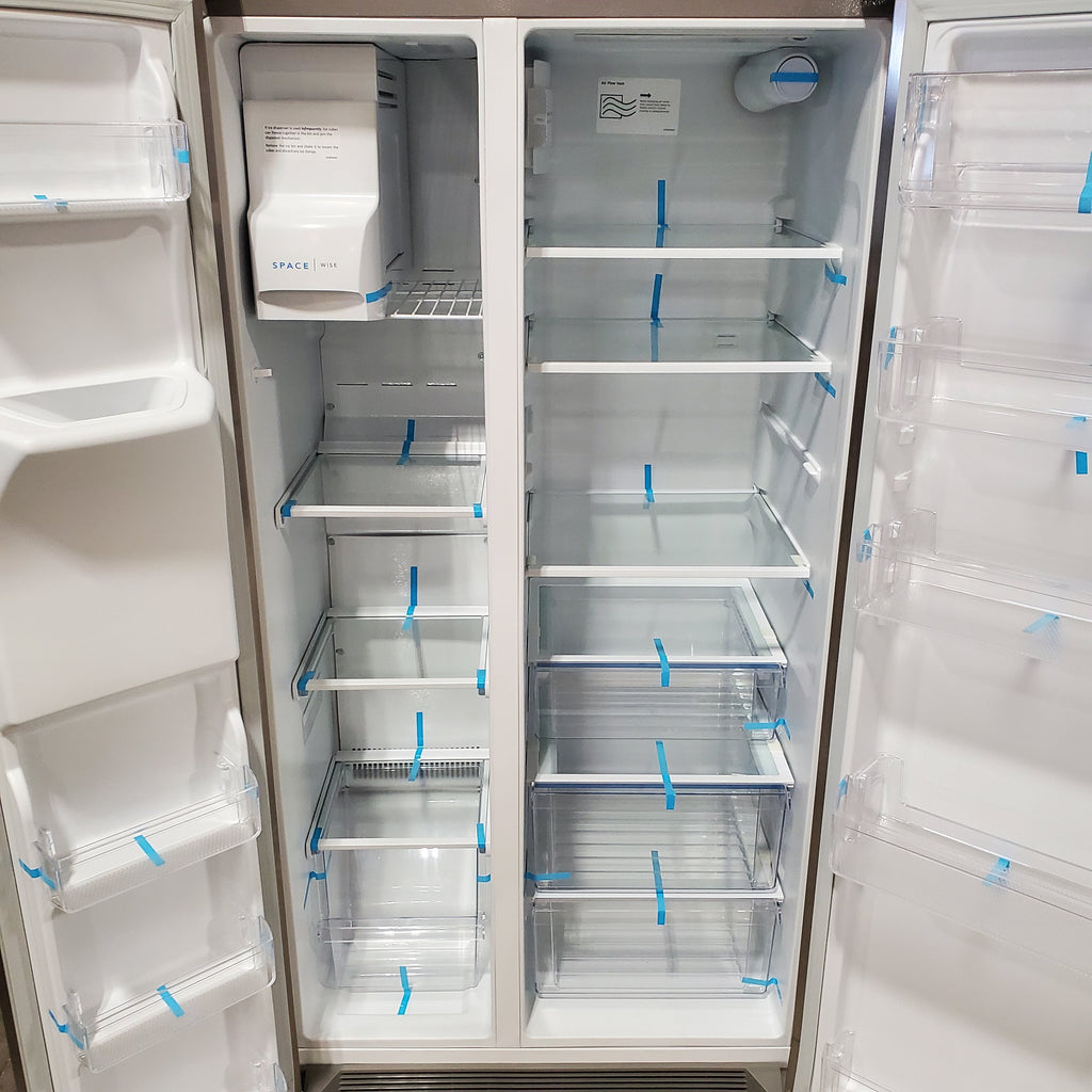 Frigidaire 22 Cu. Ft. Counter-Depth Side-by-Side Refrigerator in Stainless Steel 3SD1093 - FRSC2333AS - Scratch & Dent (Minor)