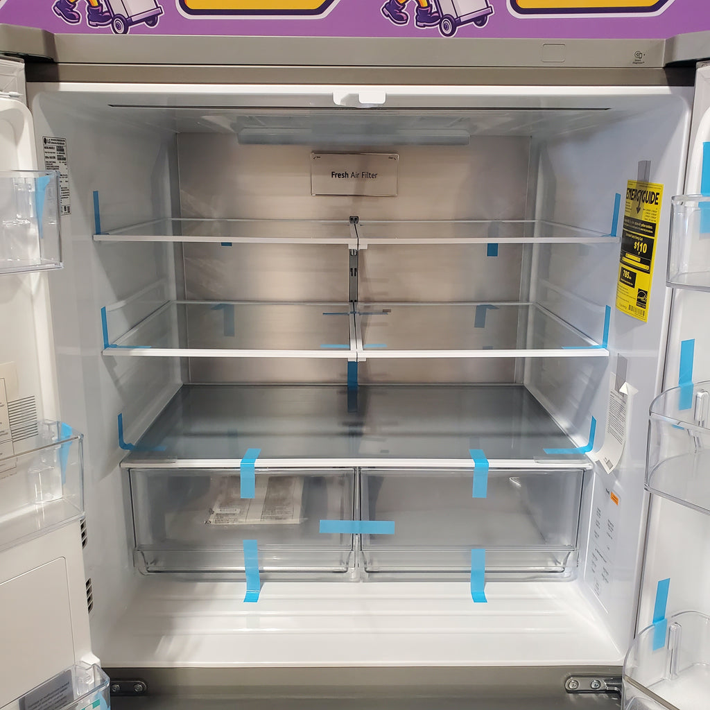 LG 29 cu. ft. Smart Standard-Depth MAX™ 4-Door French Door Refrigerator with Full-Convert Drawer™ in Print Proof Stainless Steel 5SD271 - LF29H8330S - Scratch & Dent (Moderate)