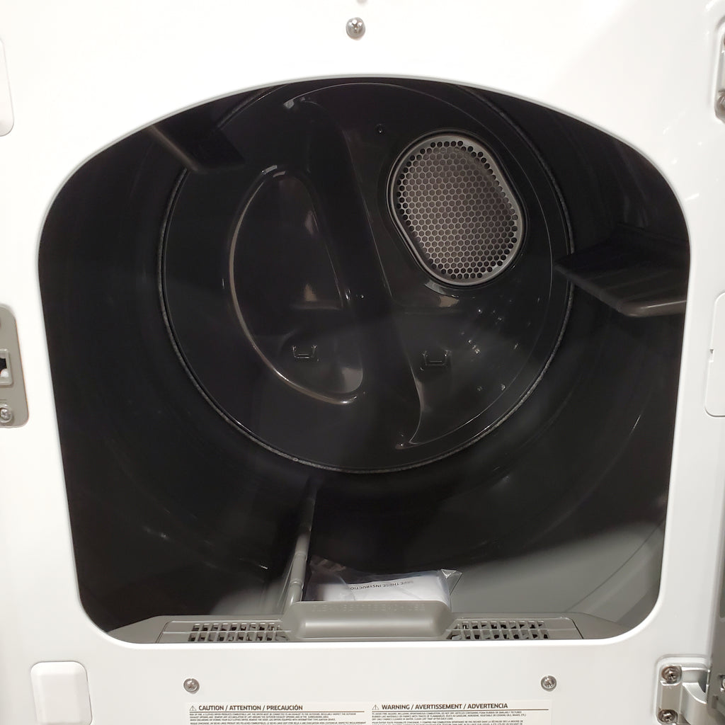 Pictures of Samsung 4.5 cu. ft. Top Load Washer with Vibration Reduction Technology+ in White WA45T3200AW - Open Box and Samsung 7.2 cu. ft. Electric Dryer with Sensor Dry in White 16120 - DVE45T3200W - Open Box - Neu Appliance Outlet - Discount Appliance Outlet in Austin, Tx