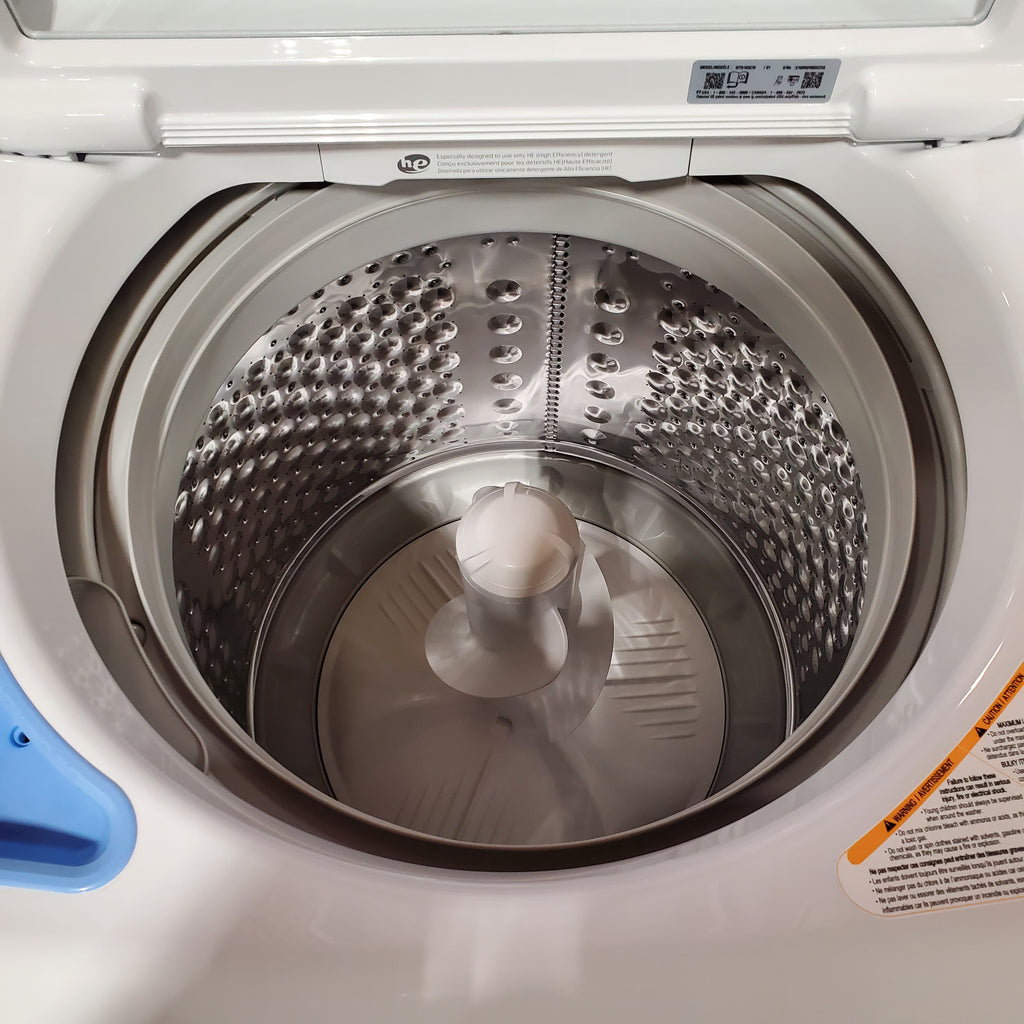 Pictures of LG 4.1 Cu Ft Agitator Top-Load Washer with 4 Way Agitator and TurboDrum Technology in White 25SD114 - WT6105CW - Scratch & Dent (Minor) - Neu Appliance Outlet - Discount Appliance Outlet in Austin, Tx