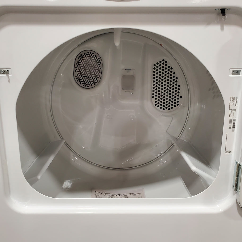 Pictures of Maytag 4.5 cu. ft. Capacity Top Load Washer with Power™ Agitator and Deep Fill MVW4505MW - Open Box and Maytag 7.0 cu. ft. Capacity Top Load Electric Wrinkle Prevent Dryer 16092 - MED4500MW - Open Box - Neu Appliance Outlet - Discount Appliance Outlet in Austin, Tx