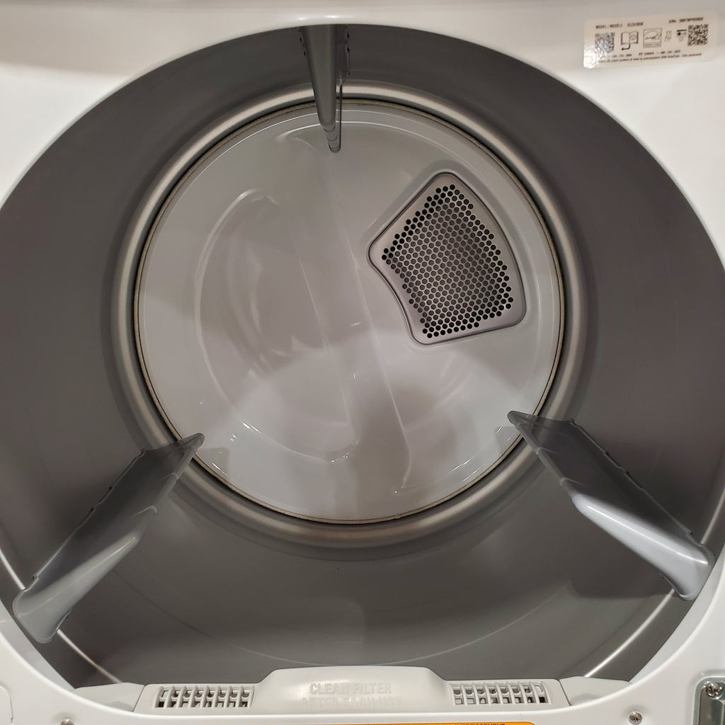 Pictures of LG 7.3 Cu. Ft. Electric Rear Control Ultra Large Capacity Dryer in White with Sensor Dry 6SD99 - DLE6100W - Open Box - Neu Appliance Outlet - Discount Appliance Outlet in Austin, Tx
