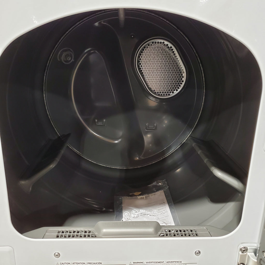 Pictures of Samsung White Smart Electric 7.4 Cu. Ft. Dryer with Sensor Dry and Steam Sanitize+ 6SD40 - DVE52A5500W - Scratch & Dent (Minor) - Neu Appliance Outlet - Discount Appliance Outlet in Austin, Tx