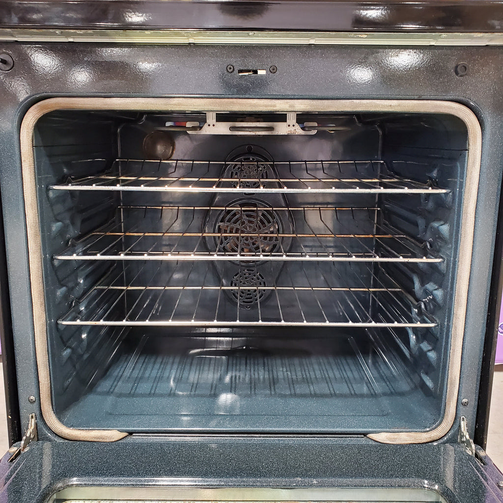 Samsung 30-in Glass Top 5 Elements 5.9-cu ft Self-Cleaning Convection Oven Freestanding Electric Range in Stainless Steel 1CR02115 - NE597R0ABSR - Certified Refurbished