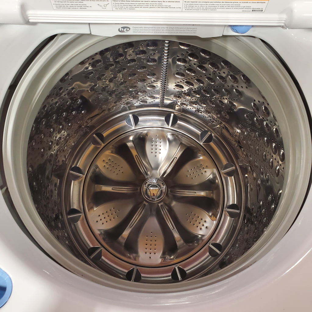 Pictures of LG 4.5 cu. ft. Top Load Washer with Impeller WT7100CW - Certified Refurbished and LG 7.3 cu. ft. Ultra Large Capacity Electric Dryer with EasyLoad™ Door 16084 - DLE7400WE - Certified Refurbished - Neu Appliance Outlet - Discount Appliance Outlet in Austin, Tx