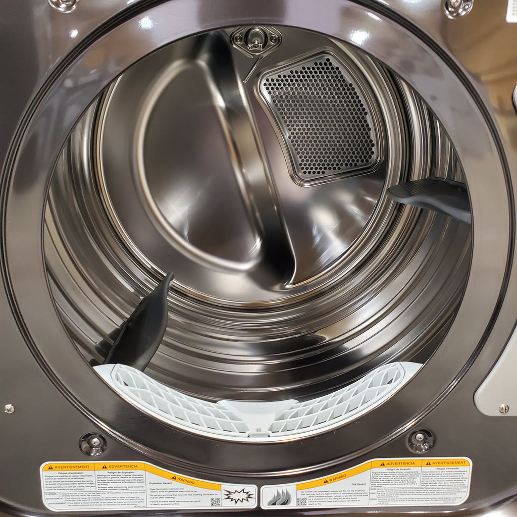 Pictures of LG Black Steel 9.0 cu. ft. Mega Capacity Smart wi-fi Enabled Front Load Electric Dryer with TurboSteam™ and Built-In Intelligence 6SD84 - DLEX8900B - Open Box - Neu Appliance Outlet - Discount Appliance Outlet in Austin, Tx
