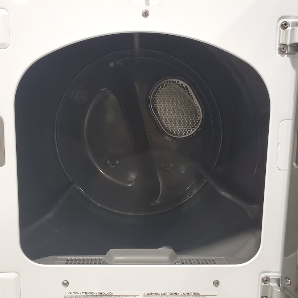 Pictures of Samsung White Smart Electric 7.4 Cu. Ft. Dryer with Sensor Dry and Steam Sanitize+ 5SD257 - DVE52A5500W - Scratch & Dent (Moderate) - Neu Appliance Outlet - Discount Appliance Outlet in Austin, Tx