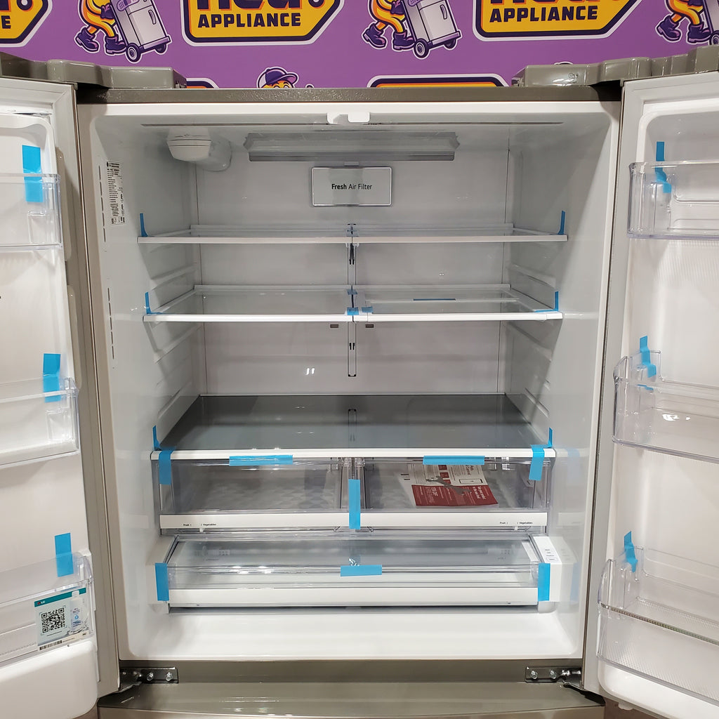 LG 27.8-cu ft 4-Door French Door Refrigerator with Dual Ice Maker in Fingerprint Resistant Steel 3SD760 - LRMXS2806S - Scratch & Dent (Minor)
