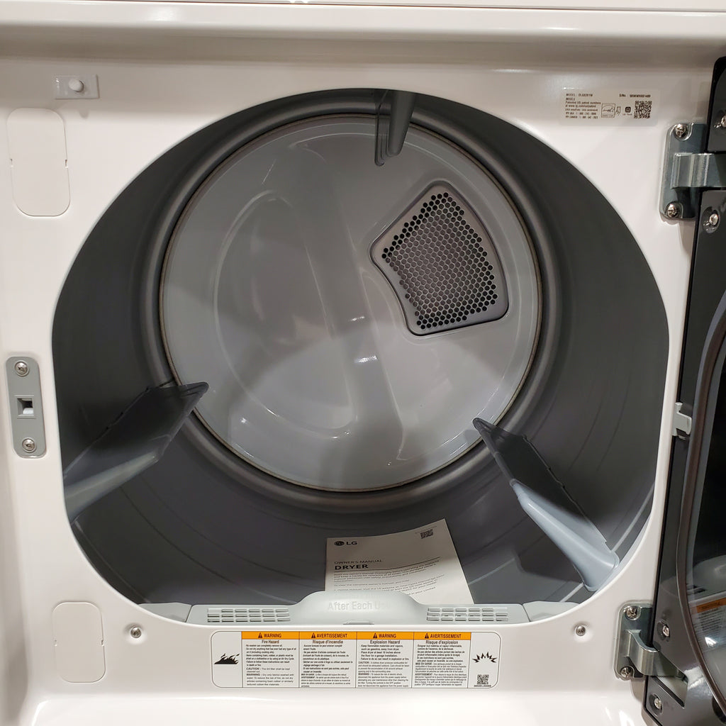 LG 7.3 cu. ft. Ultra Large Capacity Rear Control Gas Dryer with AI Sensing and ThinQ® Smart Features 25SD101 - DLG8201W - Scratch & Dent (Minor)