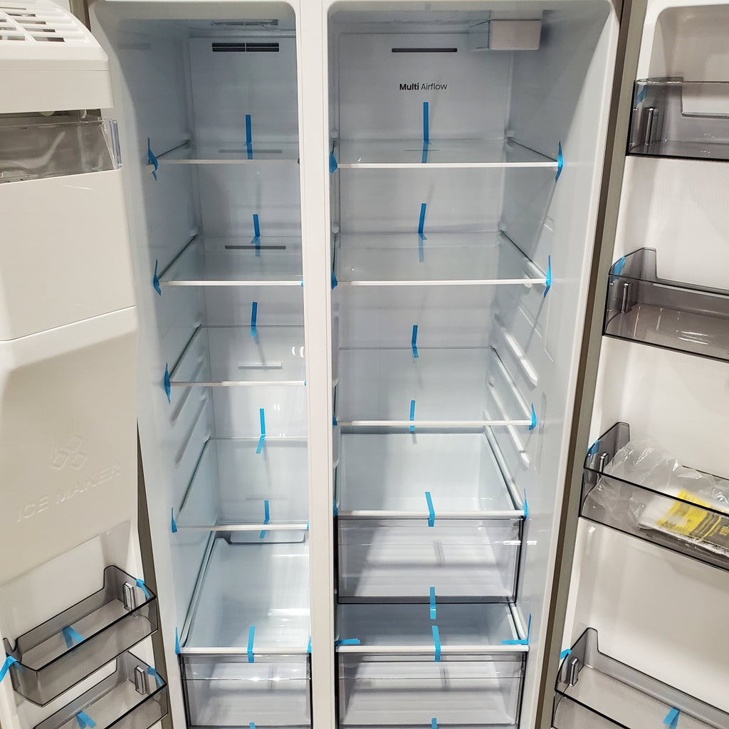 Hisense 29.1 cu. ft. Standard Depth Side by Side Refrigerator Stainless Steel 3SD734 - HRS290P5FSE - Scratch & Dent (Minor)