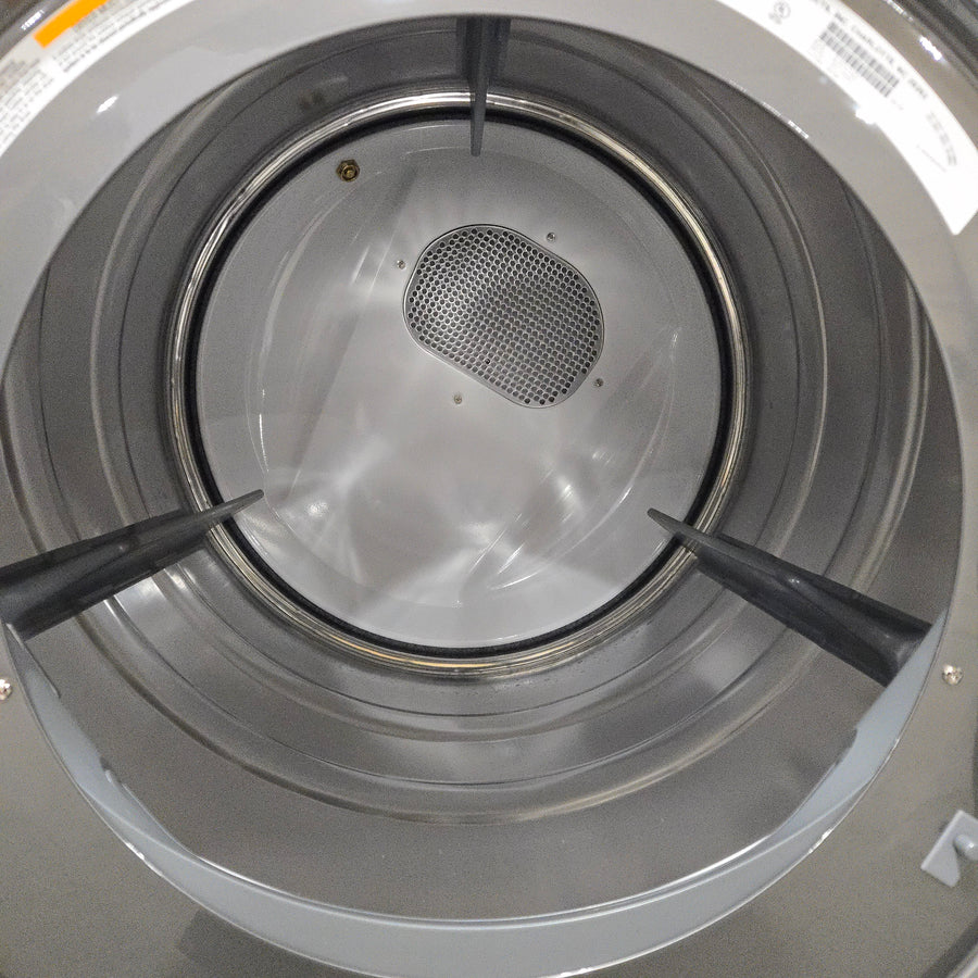 Electrolux Titanium Front Load 600 Series 4.5 Cu. Ft. Washer with Smartboost ELFW7637AT - Scratch & Dent (Minor) and Electrolux 8 cu. ft. vented Front Load Stackable 600 Series Electric Dryer in Titanium with LuxCare Dry 16245 - ELFE7637AT - Open Box