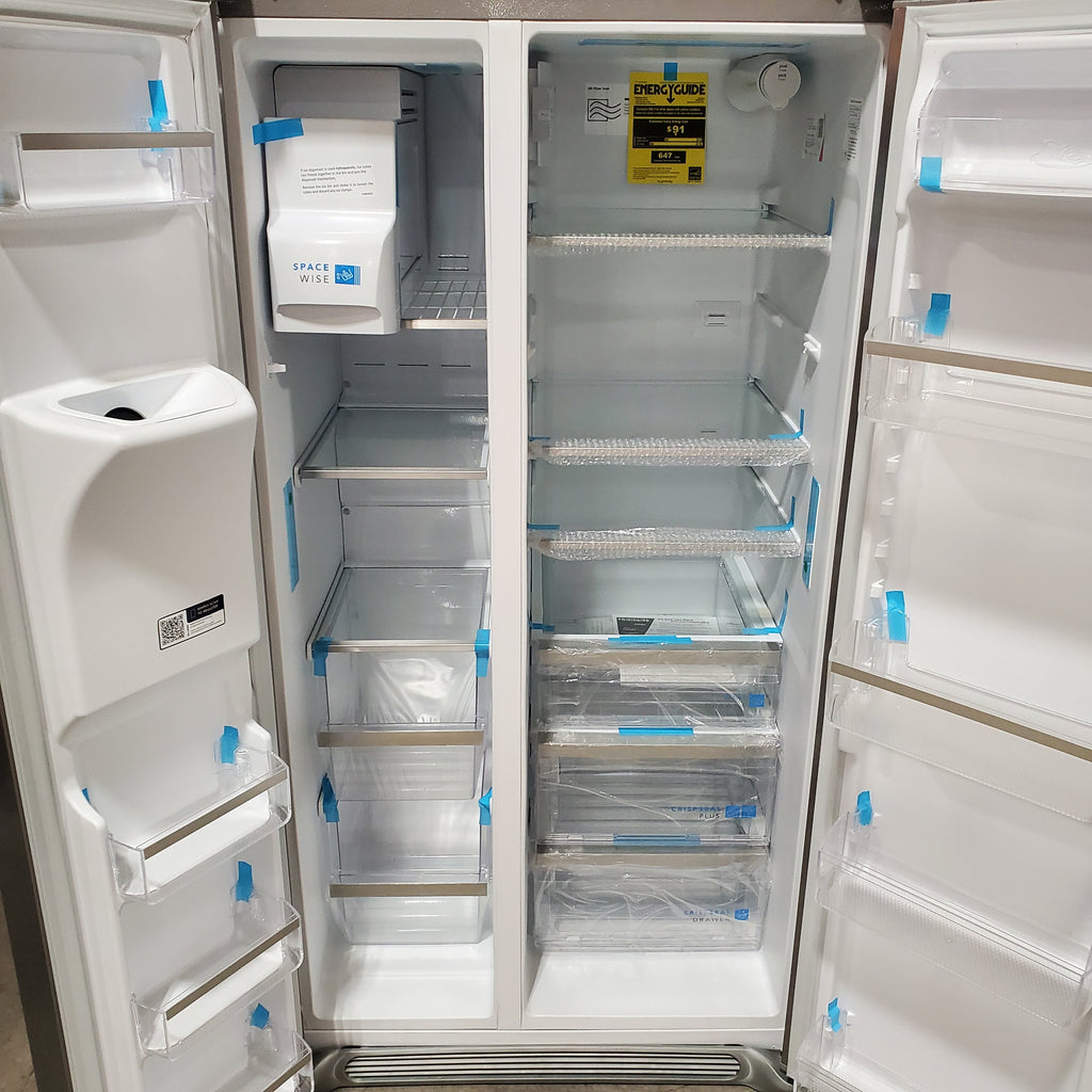 Frigidaire Gallery Smudge Proof Stainless Steel 26 Cu. Ft. Side by Side Refrigerator with Bright LED Lighting 3SD970 - GRSS2652AF - Scratch & Dent (Minor)