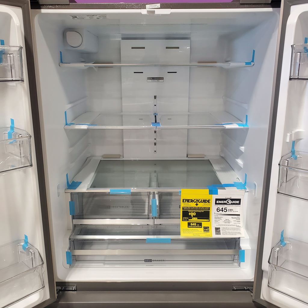 Whirlpool French Door 31 Cu. Ft. Refrigerator with Total Coverage Cooling in Fingerprint Resistant Stainless Steel 5SD269 - WRFF3136SZ - Scratch & Dent (Minor)