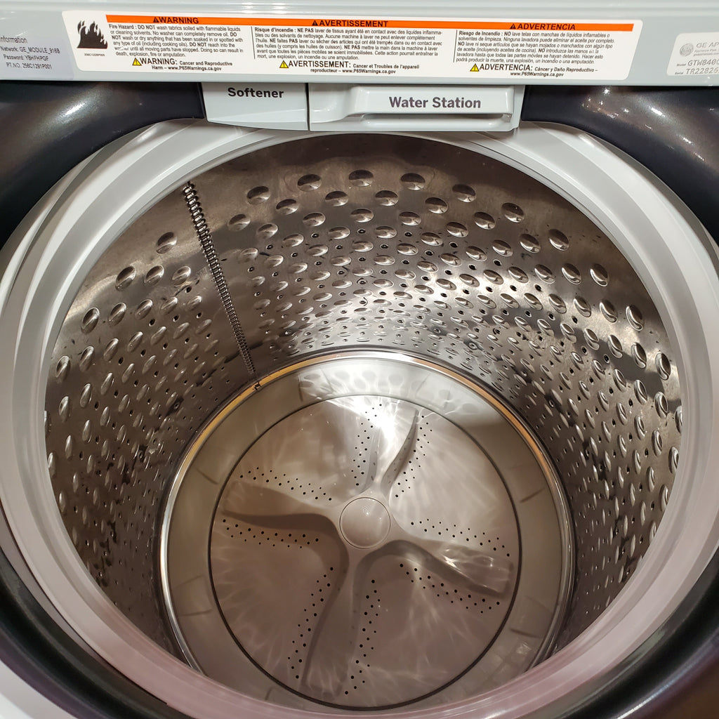 Pictures of GE® ENERGY STAR® 5.2 cu. ft. Capacity Smart Top Load Washer with Sanitize w/Oxi and SmartDispense 1CR5106 - GTW840CPNDG - Certified Refurbished - Neu Appliance Outlet - Discount Appliance Outlet in Austin, Tx