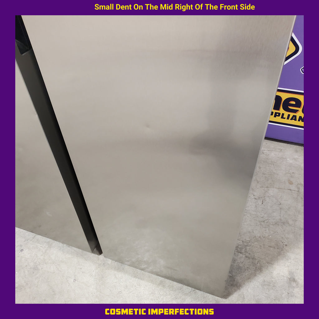 Pictures of Samsung 27.4-cu ft Side-by-Side Refrigerator with Ice Maker in Fingerprint Resistant Stainless Steel 4SD414 - RS27T5200SR - Scratch & Dent (Moderate) - Neu Appliance Outlet - Discount Appliance Outlet in Austin, Tx