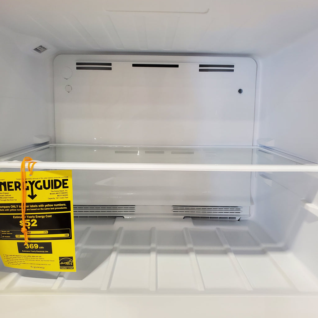 Vissani 18.1 cu. ft. Top Freezer Refrigerator in Fingerprint Resistant Stainless Steel Look, Garage Ready 25138SD761 - MDTF18SSR5 - Scratch & Dent (Major)