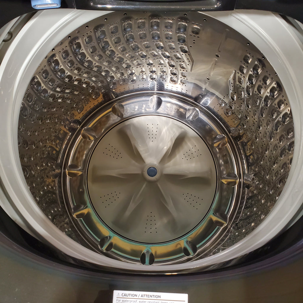 Pictures of Samsung 5.4 cu. ft. Top Load Washer with Active WaterJet in Black Stainless Steel WA54R7200AV - Certified Refurbished - Neu Appliance Outlet - Discount Appliance Outlet in Austin, Tx