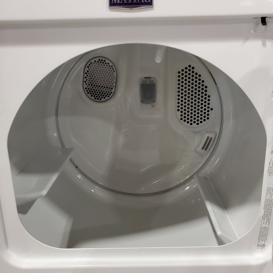 Maytag Top Load 4.8 cu ft Washer with Deep Fill and Slow-Close Glass Lid MVW6200KW - Scratch & Dent (Moderate) and Maytag 7.0 cu. ft Top Load Gas Dryer with Moisture Sensing 16219 - MGD6200KW - Scratch and Dent (Minor)