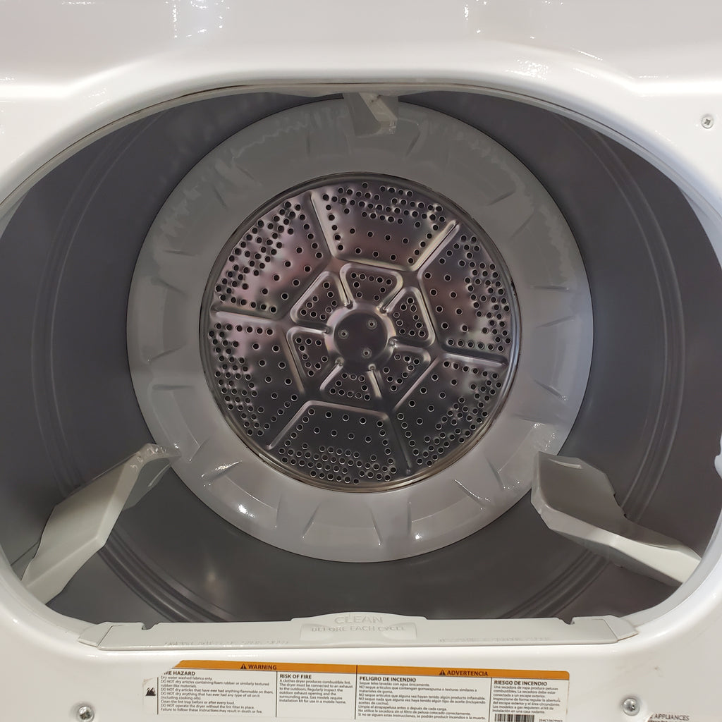 Pictures of GE White Electric 7.2 Cu. Ft. Dryer with Aluminized Alloy Drum GTD42EASJWW - Scratch and Dent (Minor) - Neu Appliance Outlet - Discount Appliance Outlet in Austin, Tx