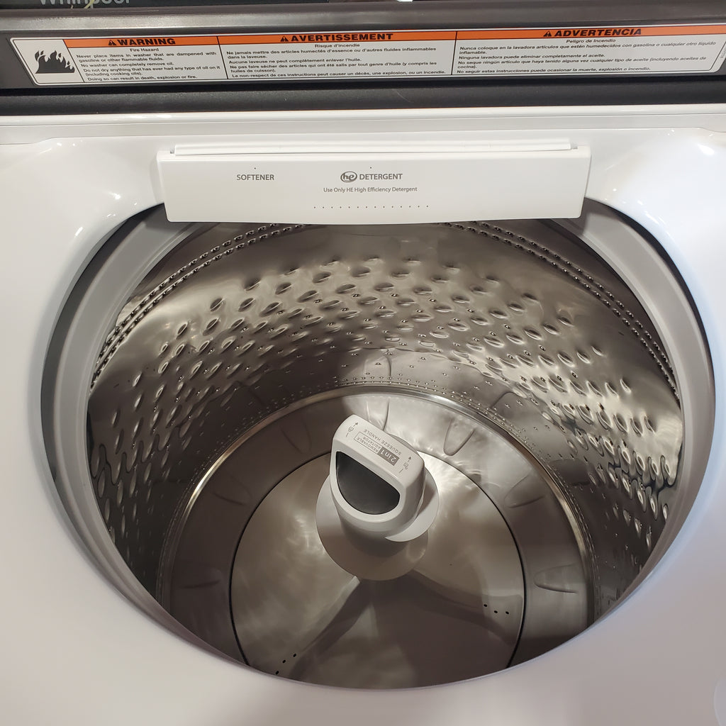 Pictures of Whirlpool 5.2 - 5.3 cu ft Capacity ENERGY STAR Top Load Washer with 2 in 1 Removable Agitator 3SD731 - WTW6157PW - Open Box - Neu Appliance Outlet - Discount Appliance Outlet in Austin, Tx