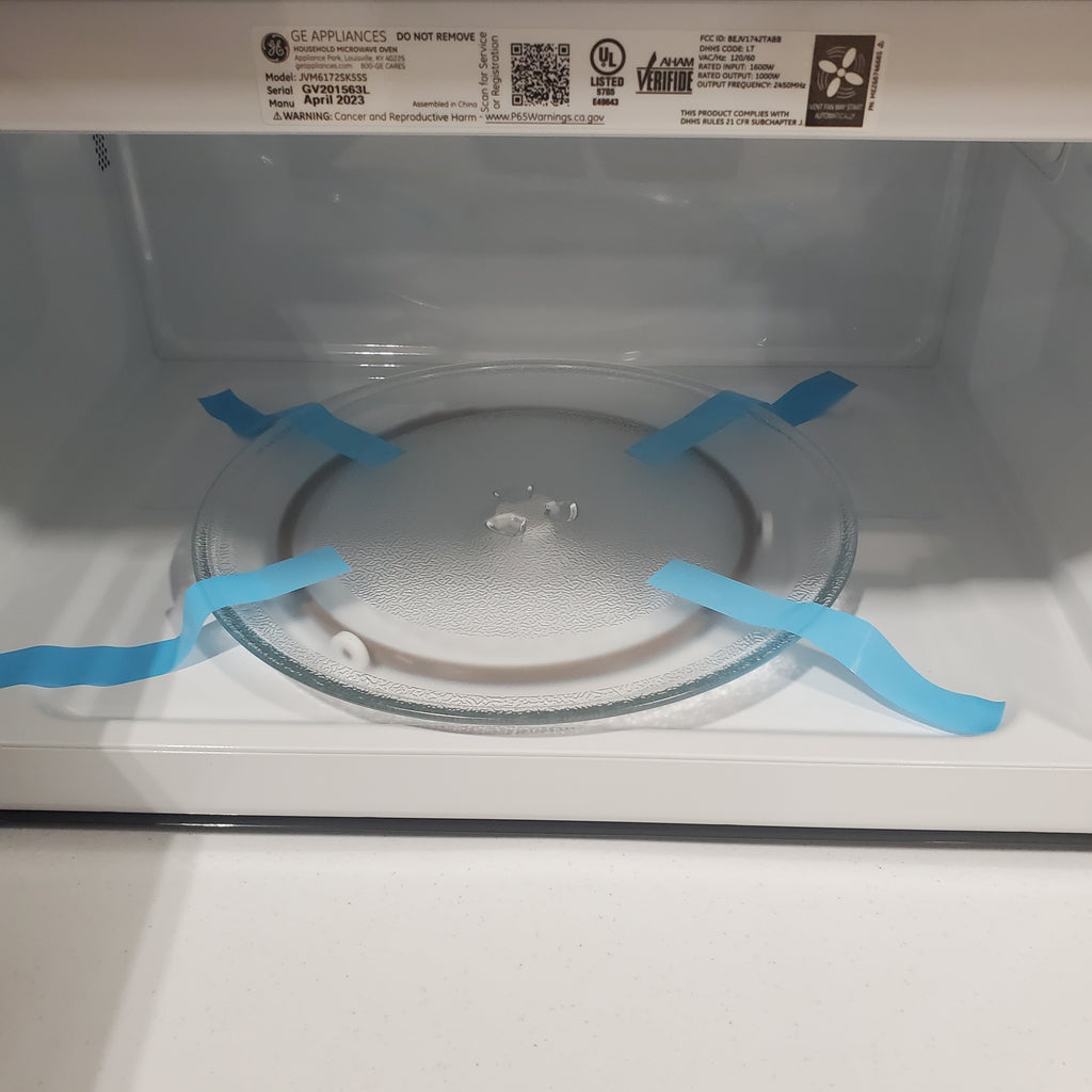 Pictures of GE Over-The-Range 1.7 Cu. Ft. Microwave Oven with Weight/Time Defrost and Turntable On/Off JVM6172SKSS - Scratch and Dent (Minor) - Neu Appliance Outlet - Discount Appliance Outlet in Austin, Tx