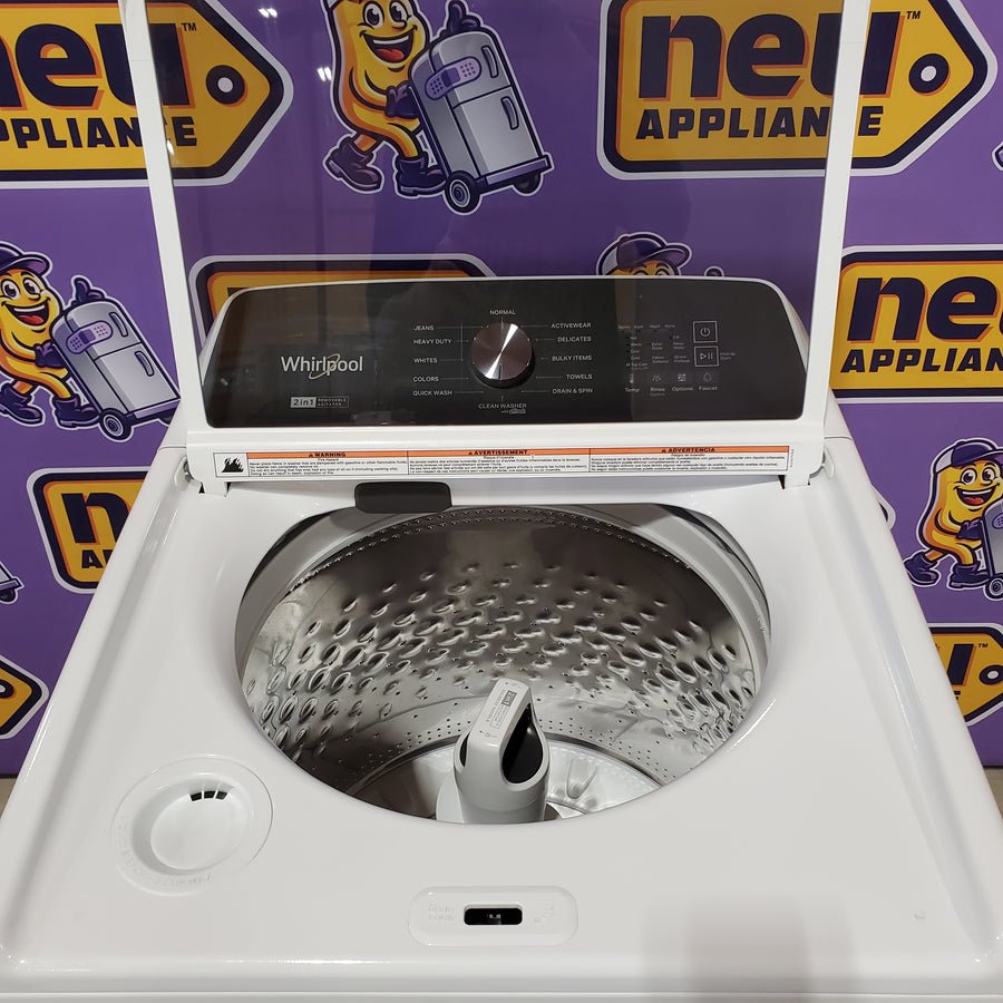 Whirlpool Top Load 4.7 Cu. Ft. Washer with 2-in-1 Removable Agitator in White 30133SD127 - WTW5057LW - Scratch & Dent (Minor)