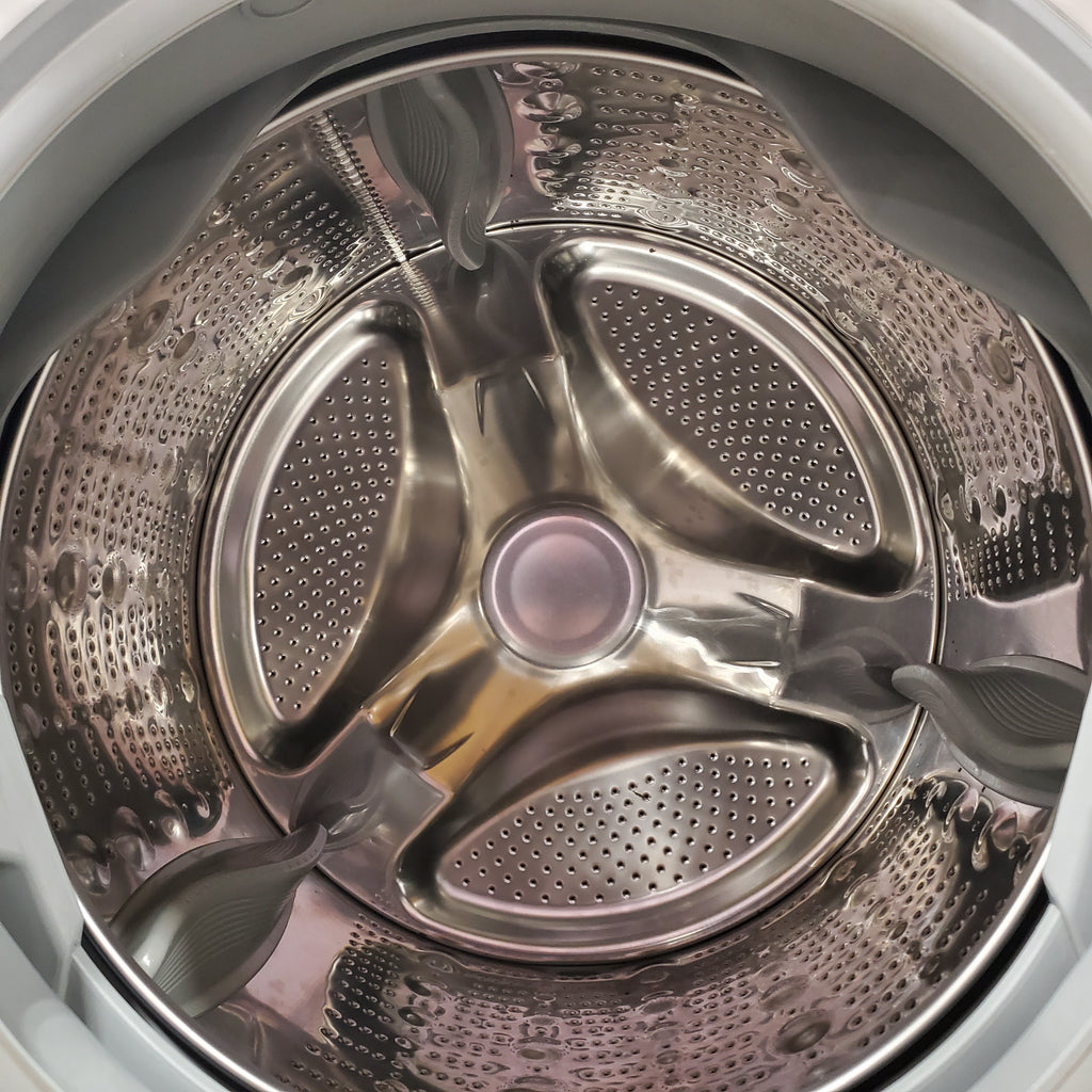 Pictures of LG TurboWash 4.3 Cu. Ft. 12-Cycle High-Efficiency Steam Front-Loading Washer WM3570HWA - Scratch & Dent (Moderate) and LG 7.4 cu. ft. ENERGY STAR Electric Vented Dryer with Sensor Dry and SmartThinQ Technology 15036 - DLE3400W - Scratch & Dent (Minor) - Neu Appliance Outlet - Discount Appliance Outlet in Austin, Tx
