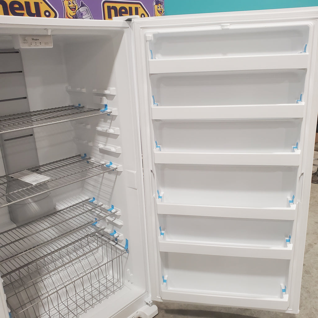 Pictures of Whirlpool 20 cu. ft. Upright Freezer with LED Lighting with Fast Freeze WZF34X20DW - Scratch and Dent (Minor) - Neu Appliance Outlet - Discount Appliance Outlet in Austin, Tx