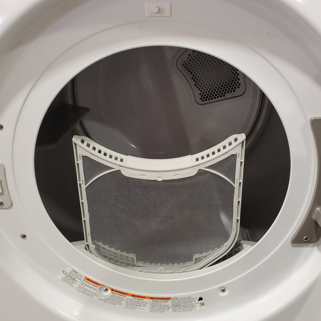 LG 4.5 cu. ft. Front Load Washer with Steam and Built-In Intelligence in White WM4000HWA - Scratch & Dent (Minor) and LG 7.4 cu. ft. Front Load Electric Dryer with TurboSteam and Sensor Dry Technology in White 16237 - DLEX4000W - Scratch & Dent (Moderate)