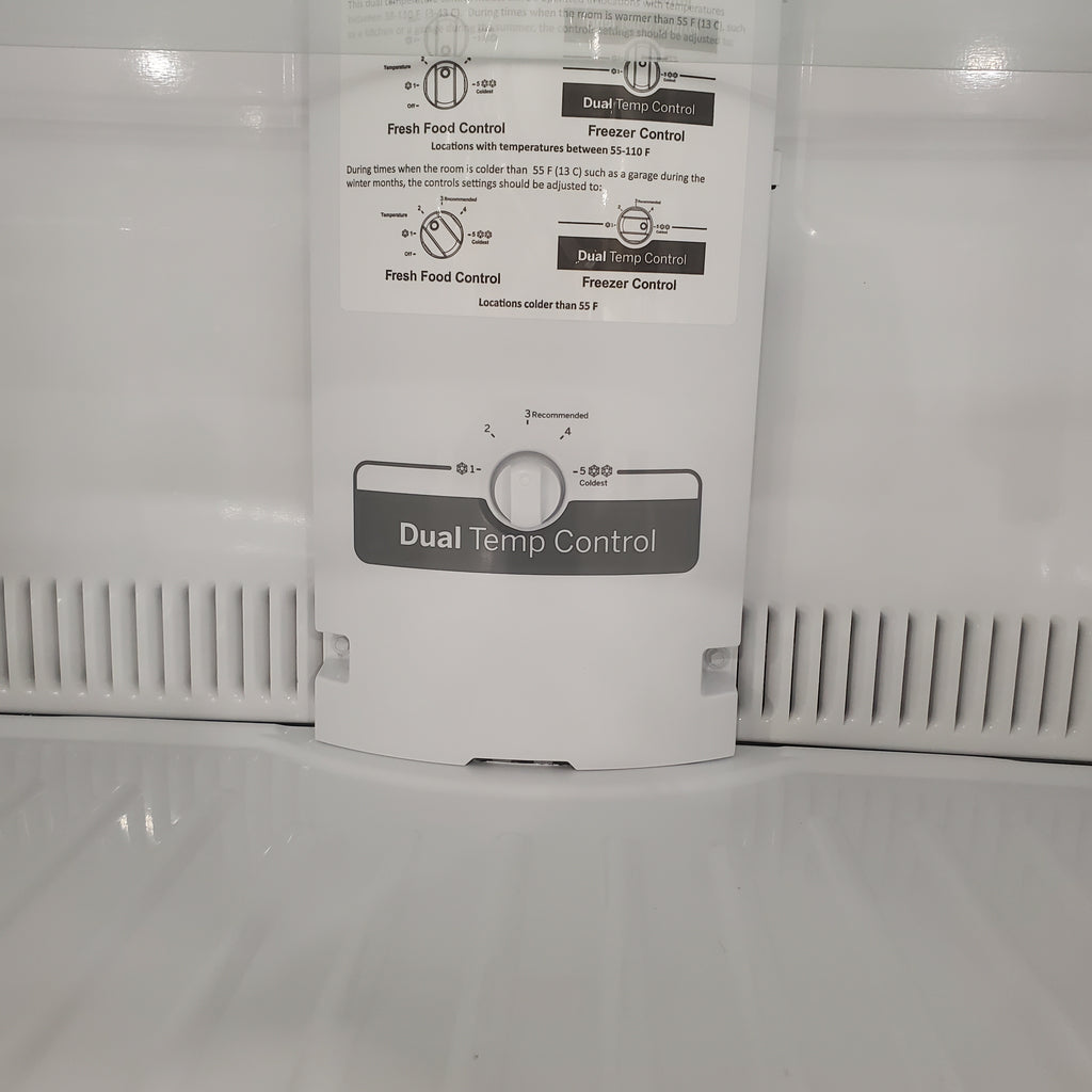 Pictures of GE Garage Ready 21.9 Cu. Ft. Top Freezer Refrigerator with Edge to Edge Glass Shelves GTS22KGNRBB - Open Box - Neu Appliance Outlet - Discount Appliance Outlet in Austin, Tx