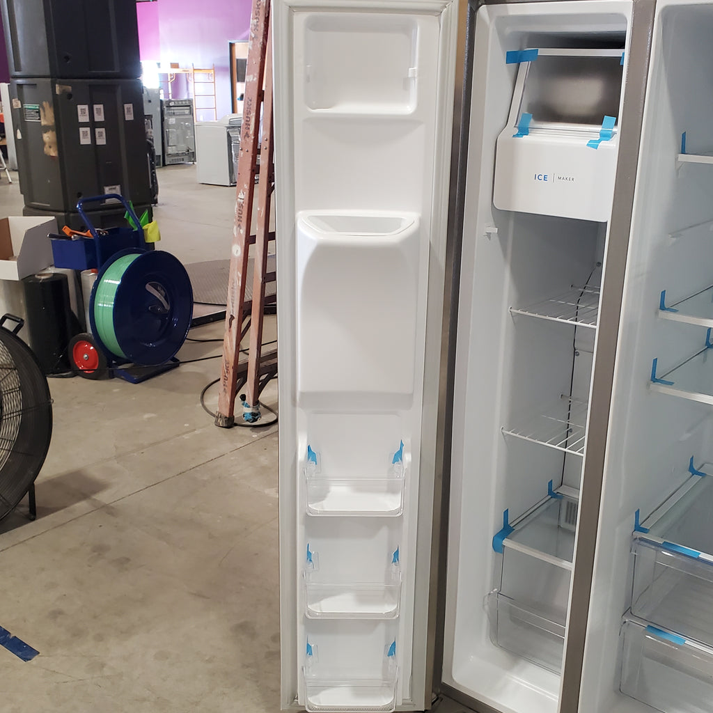 Pictures of Frigidaire 33" Wide 22.3 cu. ft. ENERGY STAR Side by Side Refrigerator Stainless Steel with Exterior Water and Ice Dispenser FRSS2323AS - Scratch & Dent - (Minor) - Neu Appliance Outlet - Discount Appliance Outlet in Austin, Tx