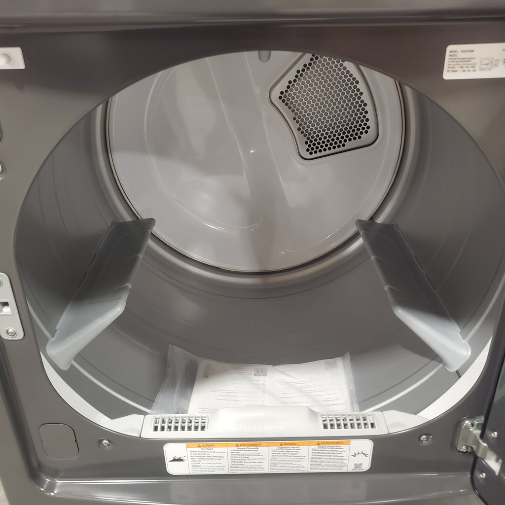 Pictures of LG 7.3 cu. ft. Ultra Large High Efficiency Electric Dryer in Monochrome Grey 21SD020 - DLE6100M - Open Box - Neu Appliance Outlet - Discount Appliance Outlet in Austin, Tx