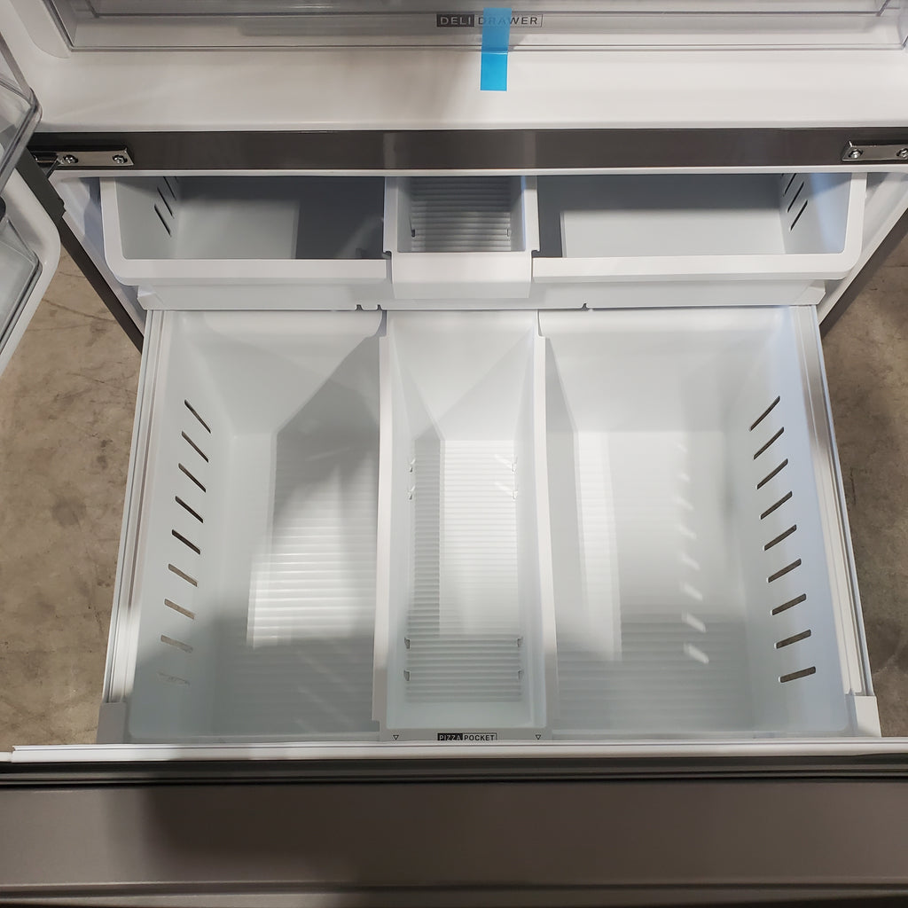 Pictures of Whirlpool 36-Inch French Door Refrigerator in Fingerprint Resistant Stainless Finish with In-Door Water and Ice Maker - 30 cu. ft. WRFF3536SZ - Open Box - Neu Appliance Outlet - Discount Appliance Outlet in Austin, Tx