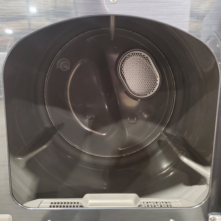 Samsung 5.4 cu. ft. Smart Top Load Washer with Pet Care Solution WA54CG7150AD - Scratch & Dent (Moderate) and Samsung Brushed 7.4 cu. ft. Smart Vented Electric Dryer with Pet Care Dry and Steam Sanitize+ WA54CG7150AD - Scratch & Dent (Minor)