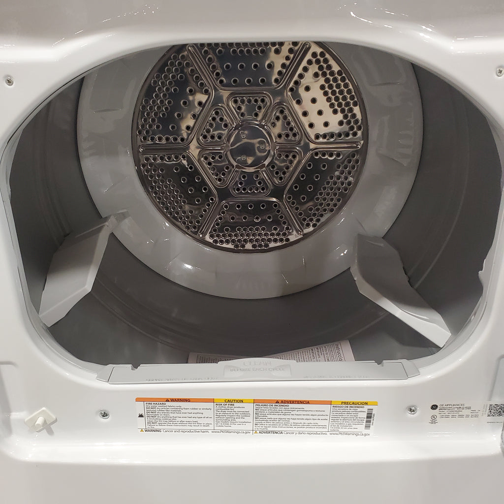 Pictures of Hotpoint 6.2 cu. ft. Capacity Electric Dryer with Up To 120 ft. Venting and Shallow Depth 25SD121 - HTX26EASWWW - Scratch & Dent (Minor) - Neu Appliance Outlet - Discount Appliance Outlet in Austin, Tx