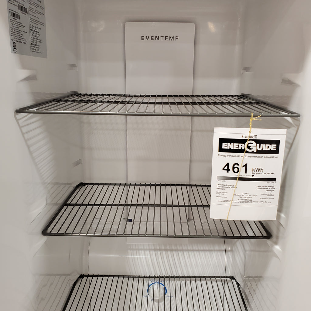 Pictures of Frigidaire 16 Cu. Ft. Garage Ready Upright Freezer in White 25137SD701 - FFFU16FSVW - Scratch & Dent (Moderate) - Neu Appliance Outlet - Discount Appliance Outlet in Austin, Tx